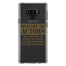 DistinctInk® Clear Shockproof Hybrid Case for Apple iPhone / Samsung Galaxy / Google Pixel - Beware of Actors - They Mix with All Classes