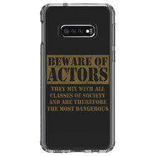 DistinctInk® Clear Shockproof Hybrid Case for Apple iPhone / Samsung Galaxy / Google Pixel - Beware of Actors - They Mix with All Classes