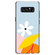 DistinctInk® Clear Shockproof Hybrid Case for Apple iPhone / Samsung Galaxy / Google Pixel - Summer Vibes Bold Cherry Pink Orange Yellow