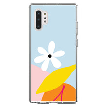 DistinctInk® Clear Shockproof Hybrid Case for Apple iPhone / Samsung Galaxy / Google Pixel - Summer Vibes Bold Cherry Pink Orange Yellow