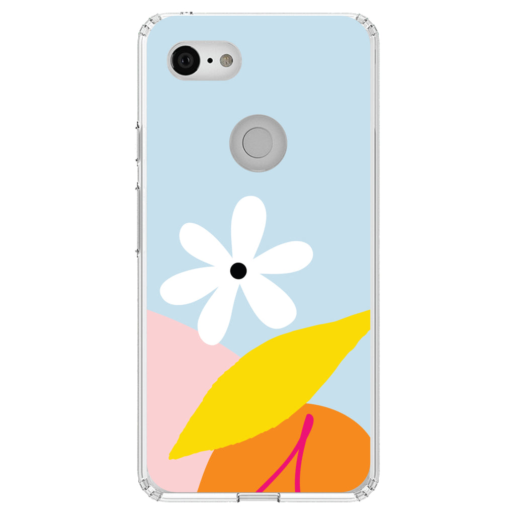 Summer Vibes Bold Cherry Pink Orange Yellow Clear Shockproof iPhone Case, view 21
