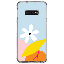 DistinctInk® Clear Shockproof Hybrid Case for Apple iPhone / Samsung Galaxy / Google Pixel - Summer Vibes Bold Cherry Pink Orange Yellow