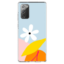 DistinctInk® Clear Shockproof Hybrid Case for Apple iPhone / Samsung Galaxy / Google Pixel - Summer Vibes Bold Cherry Pink Orange Yellow