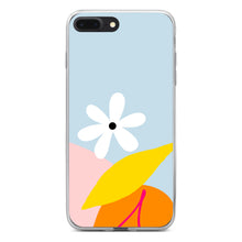 DistinctInk® Clear Shockproof Hybrid Case for Apple iPhone / Samsung Galaxy / Google Pixel - Summer Vibes Bold Cherry Pink Orange Yellow