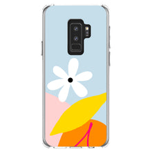 DistinctInk® Clear Shockproof Hybrid Case for Apple iPhone / Samsung Galaxy / Google Pixel - Summer Vibes Bold Cherry Pink Orange Yellow