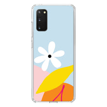 DistinctInk® Clear Shockproof Hybrid Case for Apple iPhone / Samsung Galaxy / Google Pixel - Summer Vibes Bold Cherry Pink Orange Yellow