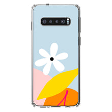 DistinctInk® Clear Shockproof Hybrid Case for Apple iPhone / Samsung Galaxy / Google Pixel - Summer Vibes Bold Cherry Pink Orange Yellow