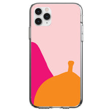 DistinctInk® Clear Shockproof Hybrid Case for Apple iPhone / Samsung Galaxy / Google Pixel - Summer Vibes Bold Flower Blue Orange Pink