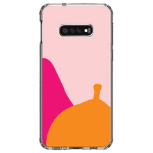 DistinctInk® Clear Shockproof Hybrid Case for Apple iPhone / Samsung Galaxy / Google Pixel - Summer Vibes Bold Flower Blue Orange Pink