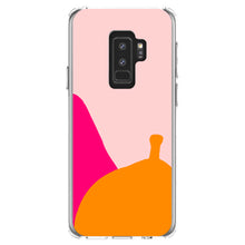 DistinctInk® Clear Shockproof Hybrid Case for Apple iPhone / Samsung Galaxy / Google Pixel - Summer Vibes Bold Flower Blue Orange Pink