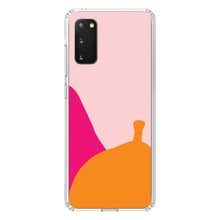 DistinctInk® Clear Shockproof Hybrid Case for Apple iPhone / Samsung Galaxy / Google Pixel - Summer Vibes Bold Flower Blue Orange Pink