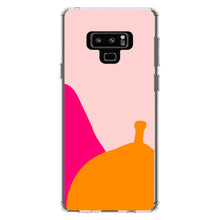 DistinctInk® Clear Shockproof Hybrid Case for Apple iPhone / Samsung Galaxy / Google Pixel - Summer Vibes Bold Flower Blue Orange Pink