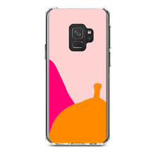 DistinctInk® Clear Shockproof Hybrid Case for Apple iPhone / Samsung Galaxy / Google Pixel - Summer Vibes Bold Flower Blue Orange Pink