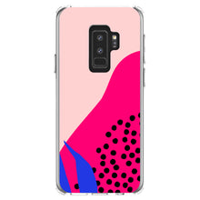DistinctInk® Clear Shockproof Hybrid Case for Apple iPhone / Samsung Galaxy / Google Pixel - Summer Vibes Bold Flower Pink Blue Yellow
