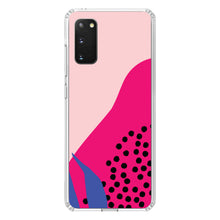 DistinctInk® Clear Shockproof Hybrid Case for Apple iPhone / Samsung Galaxy / Google Pixel - Summer Vibes Bold Flower Pink Blue Yellow