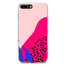 DistinctInk® Clear Shockproof Hybrid Case for Apple iPhone / Samsung Galaxy / Google Pixel - Summer Vibes Bold Flower Pink Blue Yellow