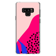 DistinctInk® Clear Shockproof Hybrid Case for Apple iPhone / Samsung Galaxy / Google Pixel - Summer Vibes Bold Flower Pink Blue Yellow