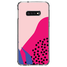 DistinctInk® Clear Shockproof Hybrid Case for Apple iPhone / Samsung Galaxy / Google Pixel - Summer Vibes Bold Flower Pink Blue Yellow