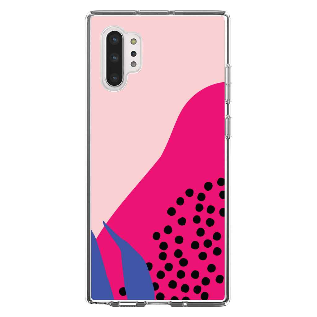 Summer Vibes Bold Flower Pink Blue Yellow Clear Shockproof iPhone Case, view 10