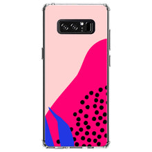DistinctInk® Clear Shockproof Hybrid Case for Apple iPhone / Samsung Galaxy / Google Pixel - Summer Vibes Bold Flower Pink Blue Yellow