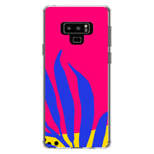 DistinctInk® Clear Shockproof Hybrid Case for Apple iPhone / Samsung Galaxy / Google Pixel - Summer Vibes Bold Flower Blue Pink Yellow
