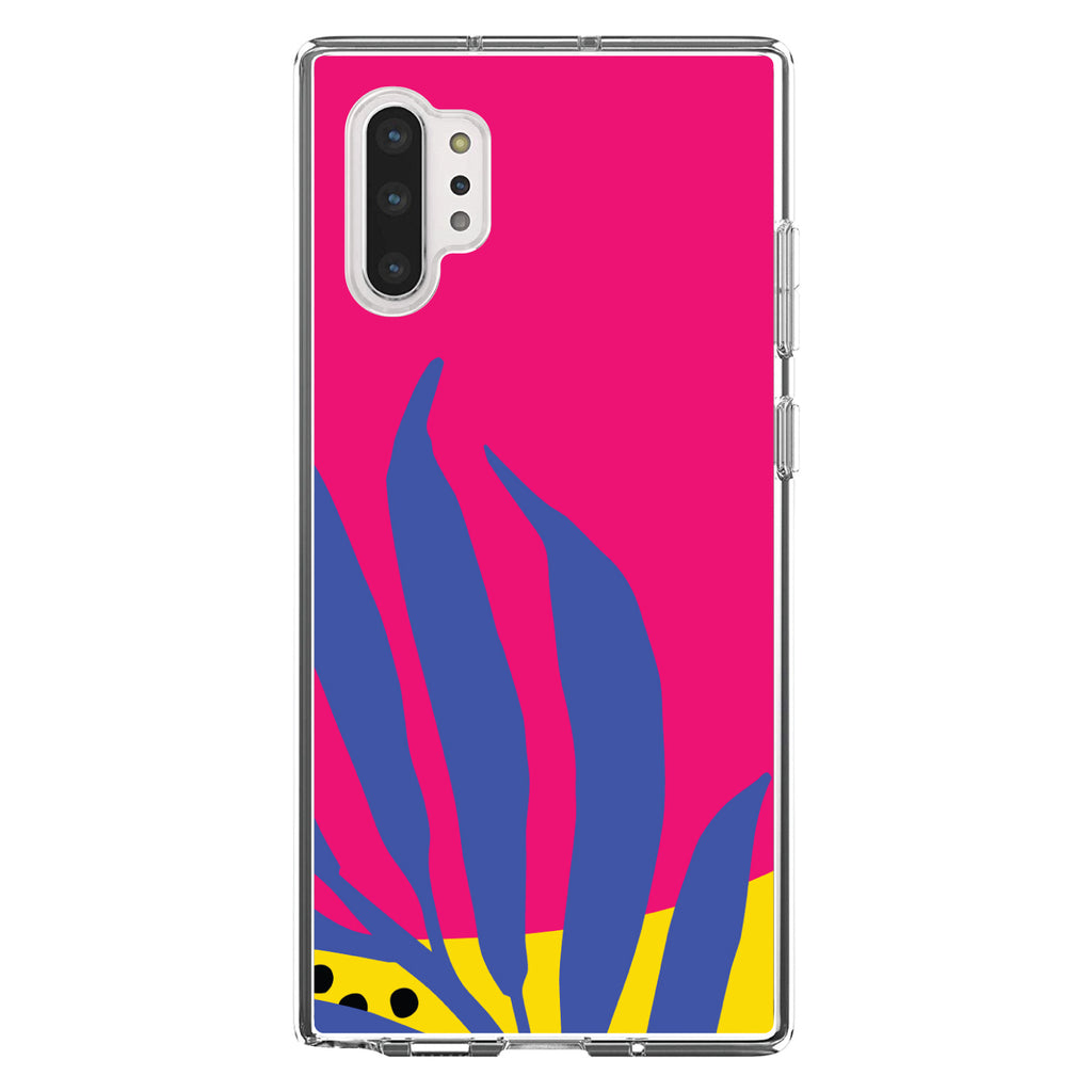 Summer Vibes Bold Flower Blue Pink Yellow Clear Shockproof iPhone Case, view 10