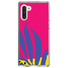 DistinctInk® Clear Shockproof Hybrid Case for Apple iPhone / Samsung Galaxy / Google Pixel - Summer Vibes Bold Flower Blue Pink Yellow