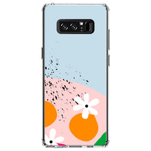 DistinctInk® Clear Shockproof Hybrid Case for Apple iPhone / Samsung Galaxy / Google Pixel - Summer Vibes Bold Flower Pink White Orange