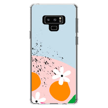 DistinctInk® Clear Shockproof Hybrid Case for Apple iPhone / Samsung Galaxy / Google Pixel - Summer Vibes Bold Flower Pink White Orange
