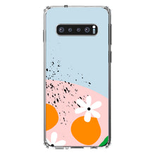 DistinctInk® Clear Shockproof Hybrid Case for Apple iPhone / Samsung Galaxy / Google Pixel - Summer Vibes Bold Flower Pink White Orange