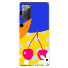 DistinctInk® Clear Shockproof Hybrid Case for Apple iPhone / Samsung Galaxy / Google Pixel - Summer Vibes Bold Flower Chery Pink Yellow