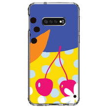 DistinctInk® Clear Shockproof Hybrid Case for Apple iPhone / Samsung Galaxy / Google Pixel - Summer Vibes Bold Flower Chery Pink Yellow