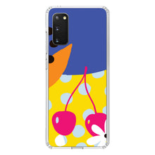 DistinctInk® Clear Shockproof Hybrid Case for Apple iPhone / Samsung Galaxy / Google Pixel - Summer Vibes Bold Flower Chery Pink Yellow