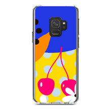 DistinctInk® Clear Shockproof Hybrid Case for Apple iPhone / Samsung Galaxy / Google Pixel - Summer Vibes Bold Flower Chery Pink Yellow