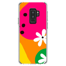 DistinctInk® Clear Shockproof Hybrid Case for Apple iPhone / Samsung Galaxy / Google Pixel - Summer Vibes Bold Flower Orange Pink Yellow