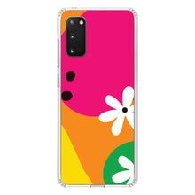 DistinctInk® Clear Shockproof Hybrid Case for Apple iPhone / Samsung Galaxy / Google Pixel - Summer Vibes Bold Flower Orange Pink Yellow