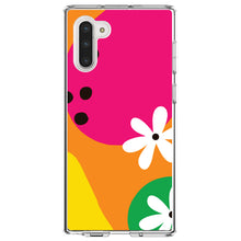DistinctInk® Clear Shockproof Hybrid Case for Apple iPhone / Samsung Galaxy / Google Pixel - Summer Vibes Bold Flower Orange Pink Yellow