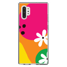 DistinctInk® Clear Shockproof Hybrid Case for Apple iPhone / Samsung Galaxy / Google Pixel - Summer Vibes Bold Flower Orange Pink Yellow