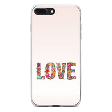 DistinctInk® Clear Shockproof Hybrid Case for Apple iPhone / Samsung Galaxy / Google Pixel - Spring Collection - Floral LOVE Flowers