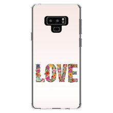 DistinctInk® Clear Shockproof Hybrid Case for Apple iPhone / Samsung Galaxy / Google Pixel - Spring Collection - Floral LOVE Flowers
