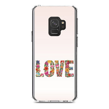 DistinctInk® Clear Shockproof Hybrid Case for Apple iPhone / Samsung Galaxy / Google Pixel - Spring Collection - Floral LOVE Flowers