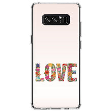 DistinctInk® Clear Shockproof Hybrid Case for Apple iPhone / Samsung Galaxy / Google Pixel - Spring Collection - Floral LOVE Flowers