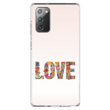 DistinctInk® Clear Shockproof Hybrid Case for Apple iPhone / Samsung Galaxy / Google Pixel - Spring Collection - Floral LOVE Flowers