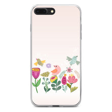 DistinctInk® Clear Shockproof Hybrid Case for Apple iPhone / Samsung Galaxy / Google Pixel - Spring Collection - Flowers and Birds