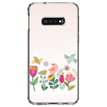 DistinctInk® Clear Shockproof Hybrid Case for Apple iPhone / Samsung Galaxy / Google Pixel - Spring Collection - Flowers and Birds