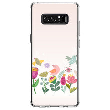 DistinctInk® Clear Shockproof Hybrid Case for Apple iPhone / Samsung Galaxy / Google Pixel - Spring Collection - Flowers and Birds
