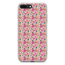 DistinctInk® Clear Shockproof Hybrid Case for Apple iPhone / Samsung Galaxy / Google Pixel - Preppy Pattern - Pink Flowers Floral