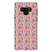 DistinctInk® Clear Shockproof Hybrid Case for Apple iPhone / Samsung Galaxy / Google Pixel - Preppy Pattern - Pink Flowers Floral