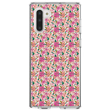 DistinctInk® Clear Shockproof Hybrid Case for Apple iPhone / Samsung Galaxy / Google Pixel - Preppy Pattern - Pink Flowers Floral