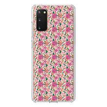 DistinctInk® Clear Shockproof Hybrid Case for Apple iPhone / Samsung Galaxy / Google Pixel - Preppy Pattern - Pink Flowers Floral